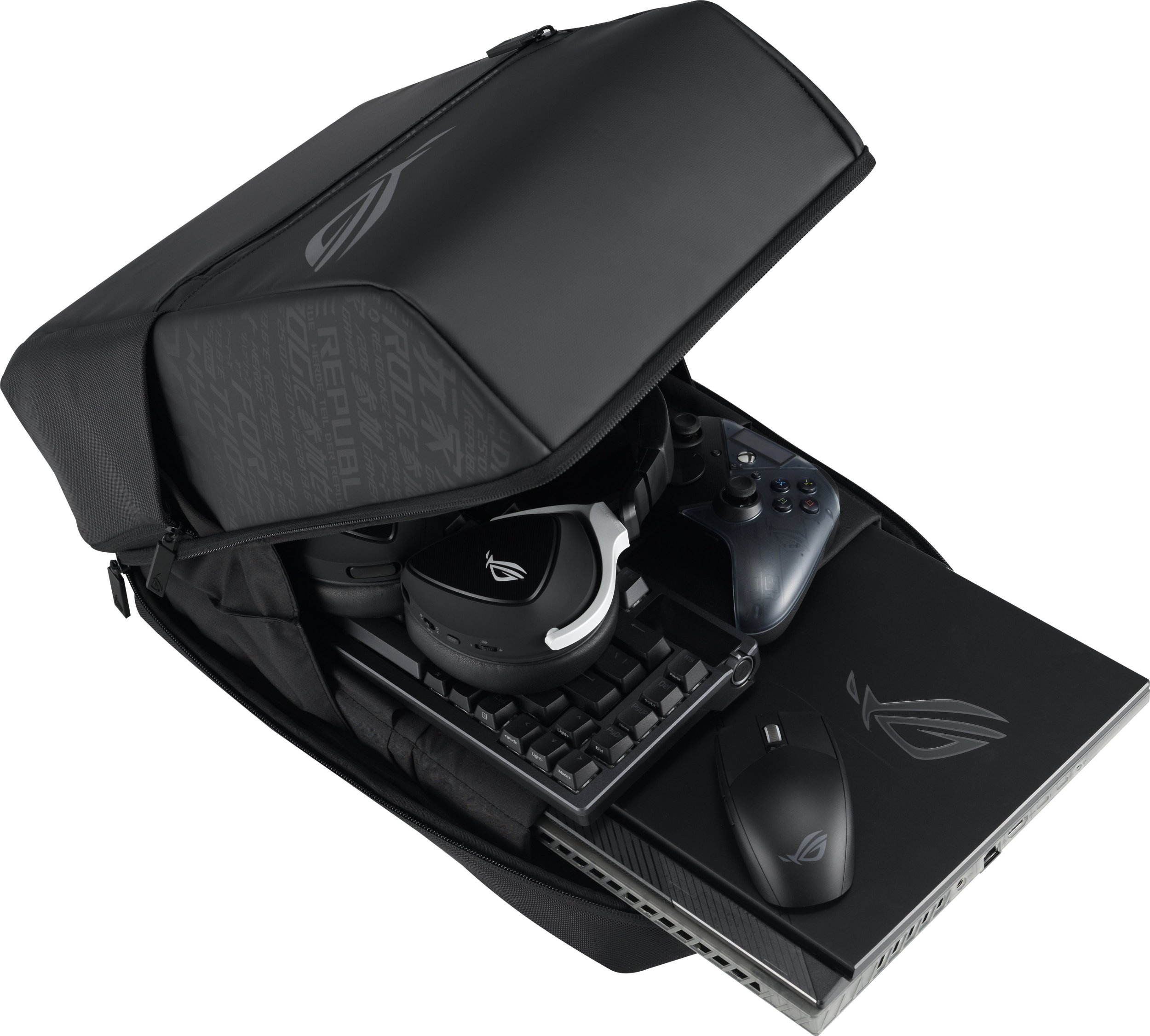 Çantë shpine për laptop ASUS ROG Ranger BP2501, 16", rezistente ndaj ujit, e zezë