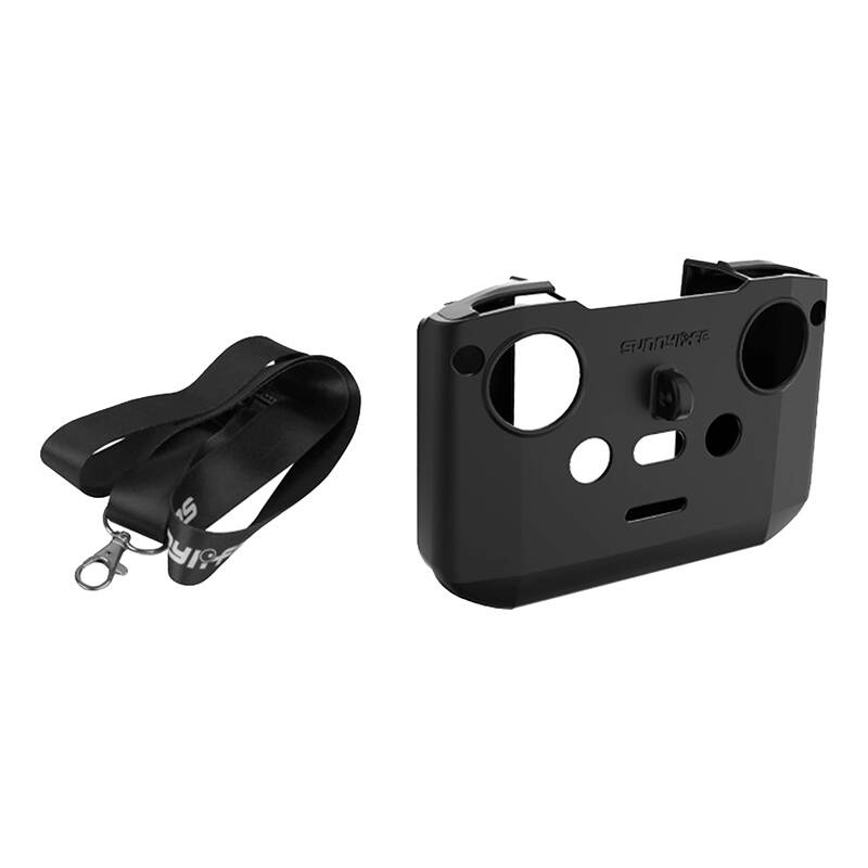 Mbrojtëse telekomande Sunnylife për DJI RC-N2 RC-N3, silikon, me varëse, e zezë