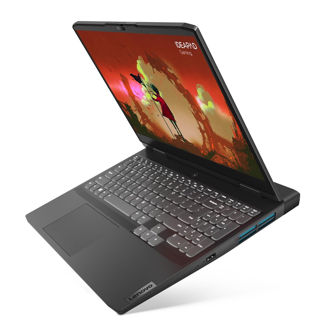 Laptop Lenovo IdeaPad Gaming 3, 15.6", AMD Ryzen 7 7735HS, 16 GB RAM, 512 GB SSD, NVIDIA GeForce RTX 3050, i hirtë