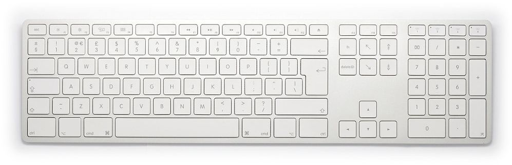 Tastierë Matias FK418BTS-UK, wireless, UK, e argjendtë