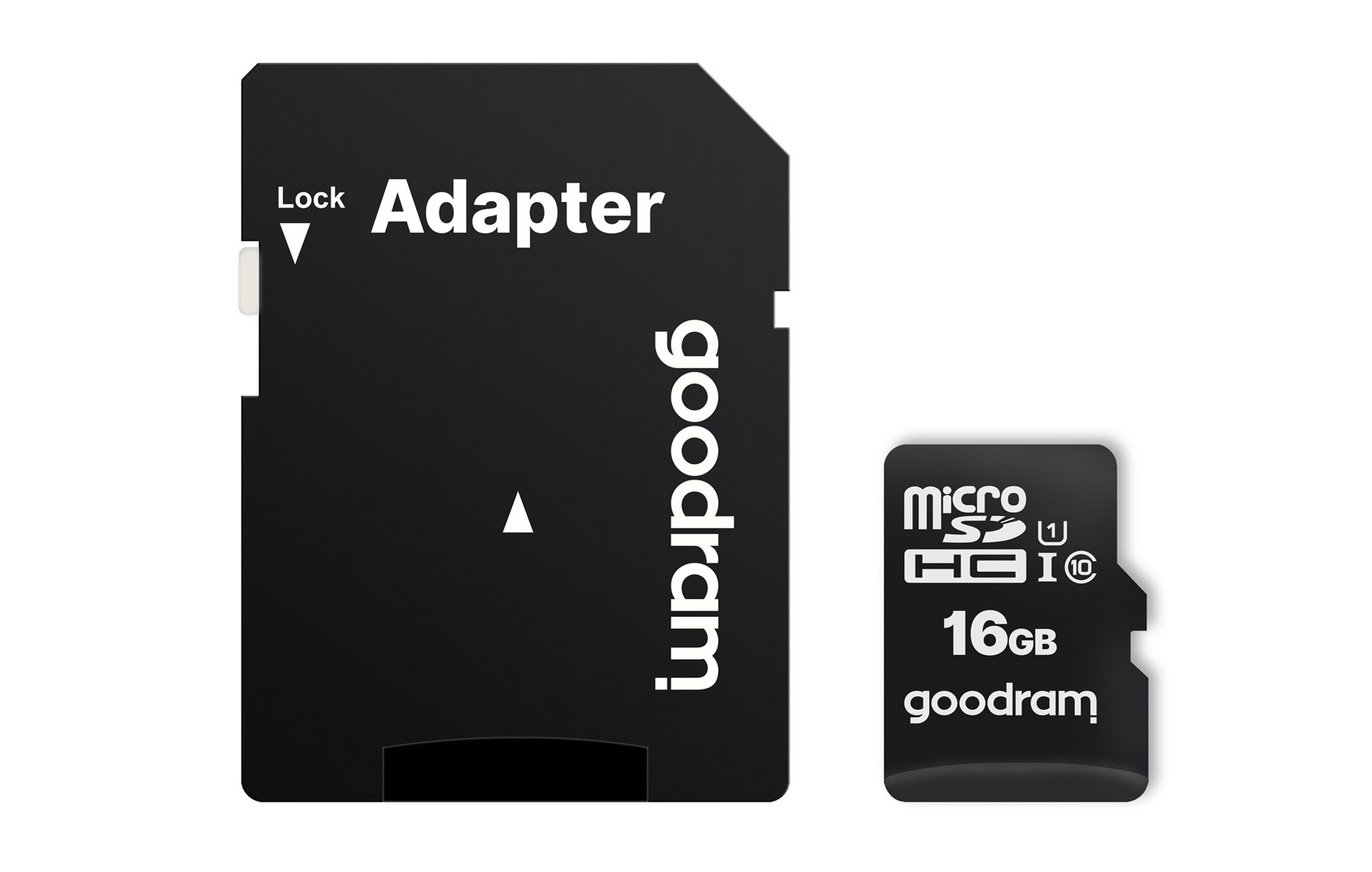 Kartë e memories GOODRAM M1AA-0160R12, MicroSDHC, 16 GB, Class 10 + përshtatës SD
