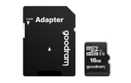 Kartë e memories GOODRAM M1AA-0160R12, MicroSDHC, 16 GB, Class 10 + përshtatës SD