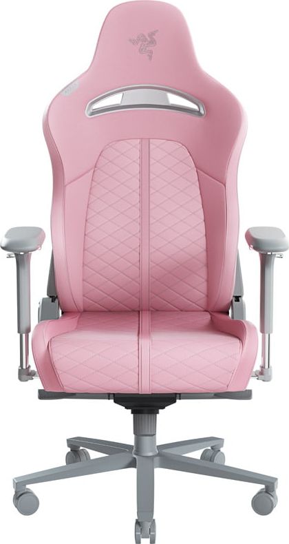 Karrige lojërash Razer Enki Quartz, mekanizëm shtrirjeje 152°, jastëk memory foam, rozë