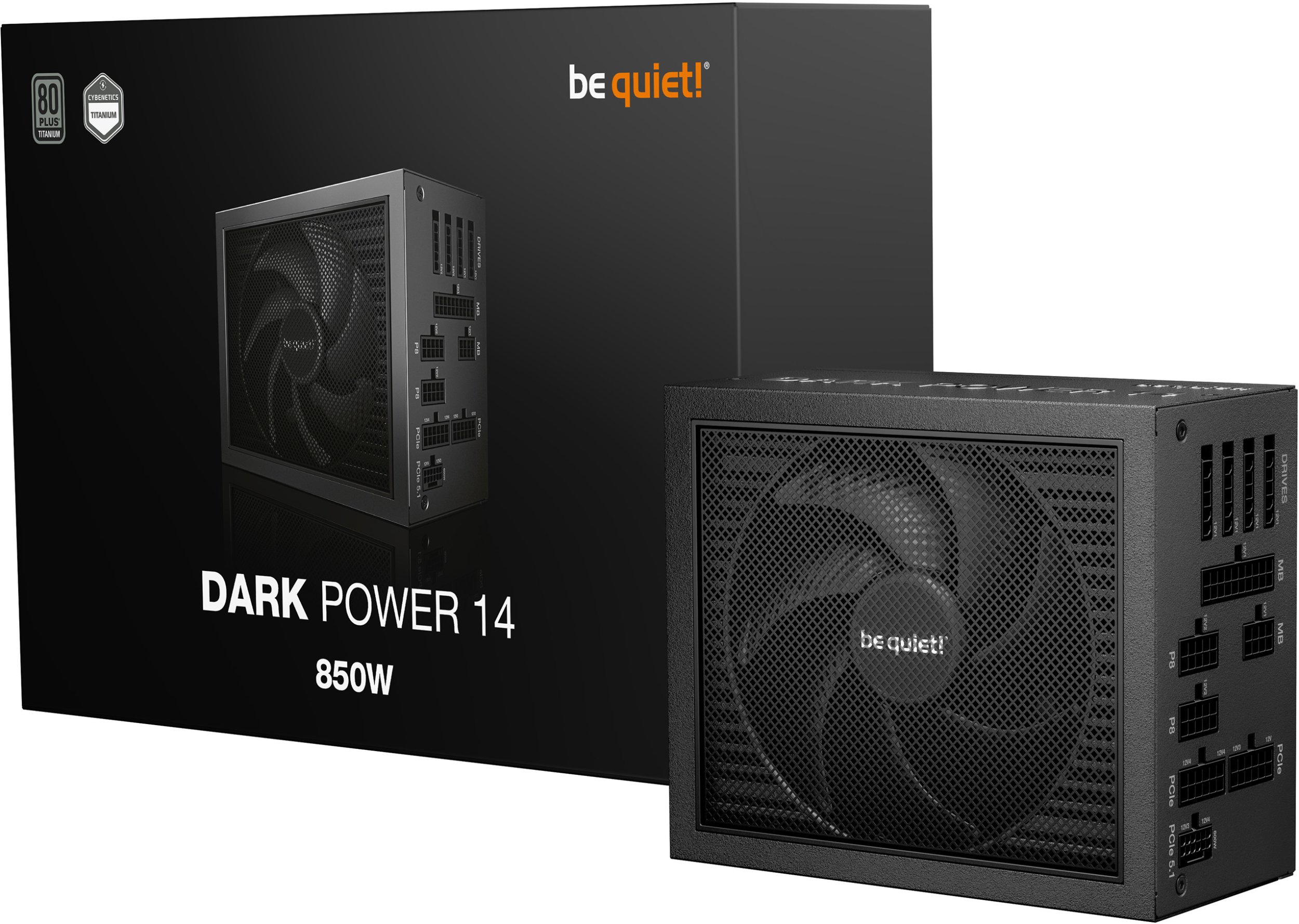 Напојување Be Quiet Dark Power 14, 850W, 80 Plus Titanium, ATX, црно