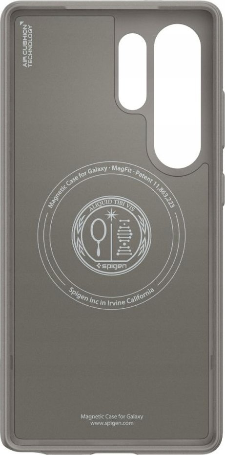 Mbulesë telefoni Spigen Parallax MagFit për Galaxy S25 Ultra, kompatibile me karikim wireless, gri