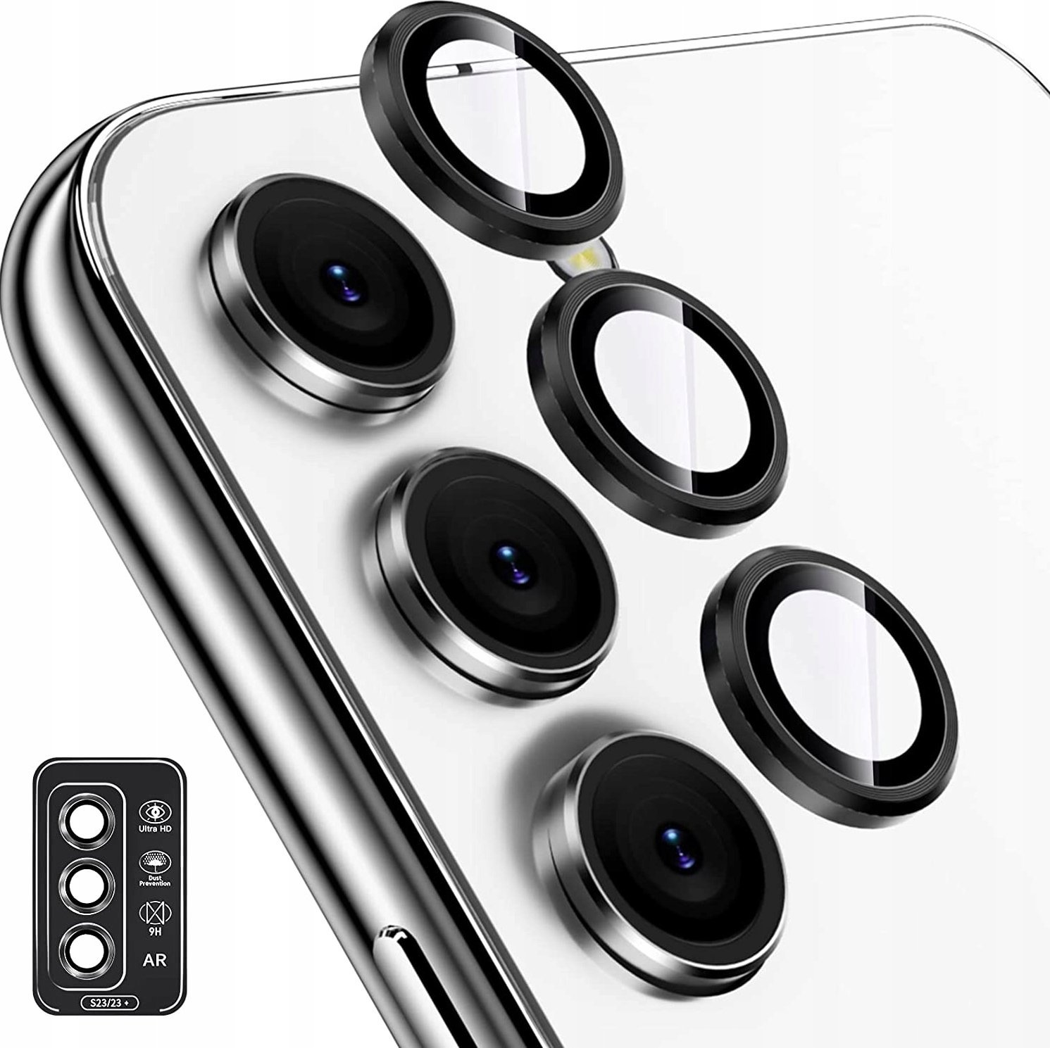 Mbrojtës xhami kamerë Forcell, për Samsung Galaxy S23 S23 Plus, transparent