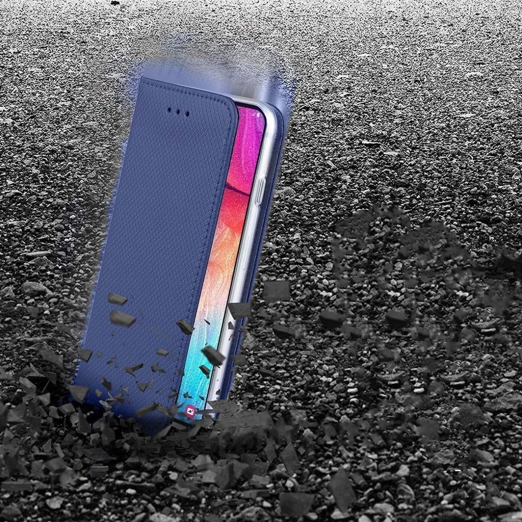 Mbrojtëse Smart Magnet për Samsung Galaxy A12 dhe M12, FLIP, e kaltër