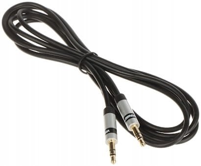 Kabllo audio Delta Electronics J-W3.5, 1.5 m, stereo, e zezë