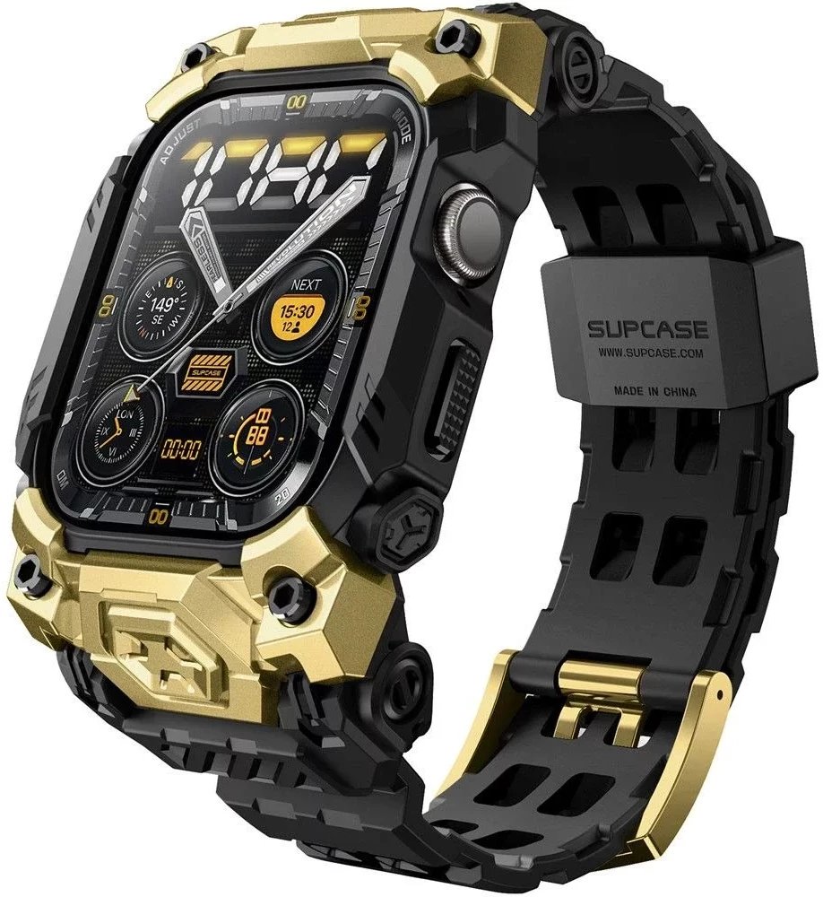 Rastë me rrip Supcase Unicorn Beetle Ore për Apple Watch 10, 46mm, gold