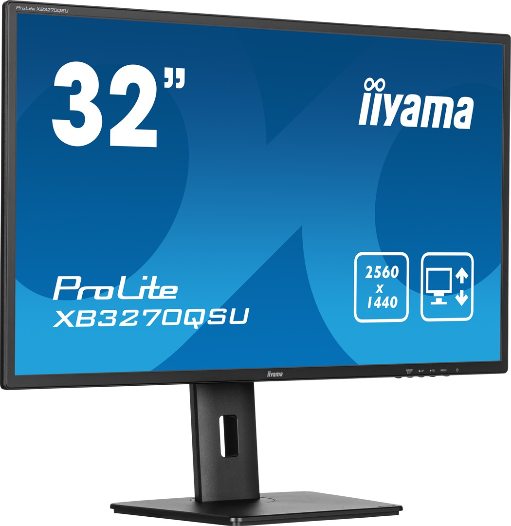Монитор iiyama ProLite XB3270QSU-B1, 32", 2560 x 1440, 100 Hz, i zi