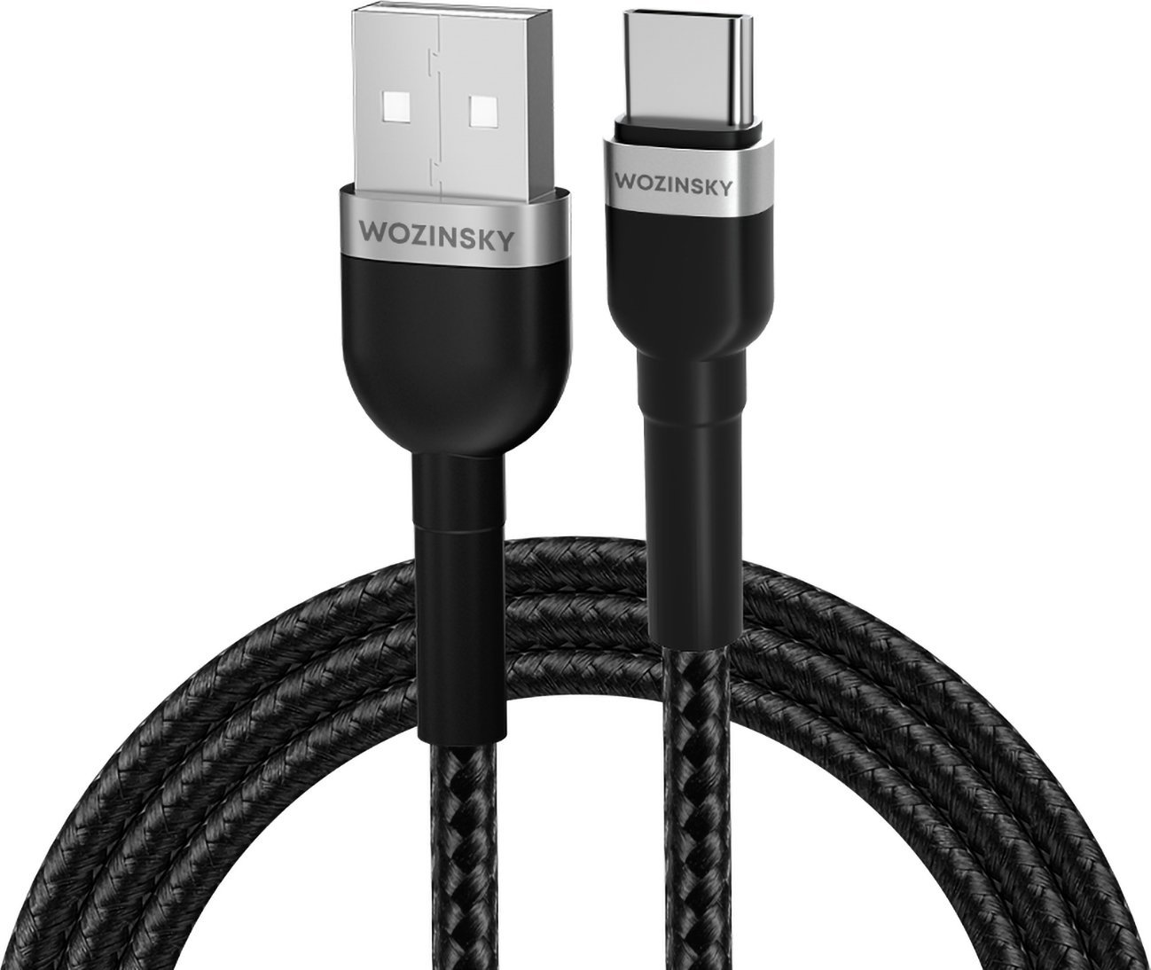 Kабел USB Wozinsky WNBAC1, USB A во USB C, 2.4A, 1m, црн