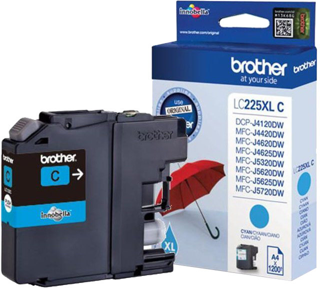 Ngjyrë Brother LC-225XLC, e kaltër e lehtë