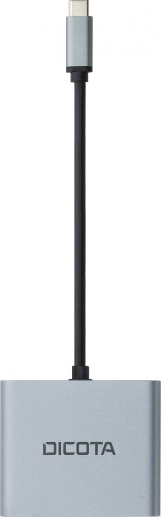 Docking station Dicota D32063, USB C, kompakt, argjendtë