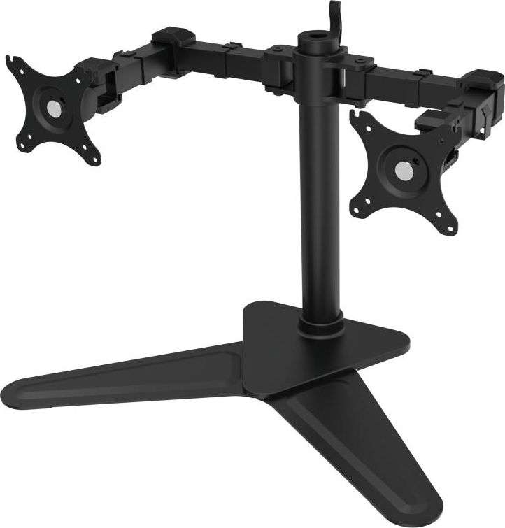 Mbajtëse tavoline për dy monitorë Ergosolid NF22, 10"-30", deri 20 kg, e zezë
