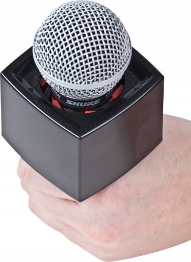 Mbajtës mikrofoni Rycote Single Square Mic Flag, plastikë rezistente, universal, i zi