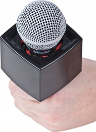 Mbajtës mikrofoni Rycote Single Square Mic Flag, plastikë rezistente, universal, i zi