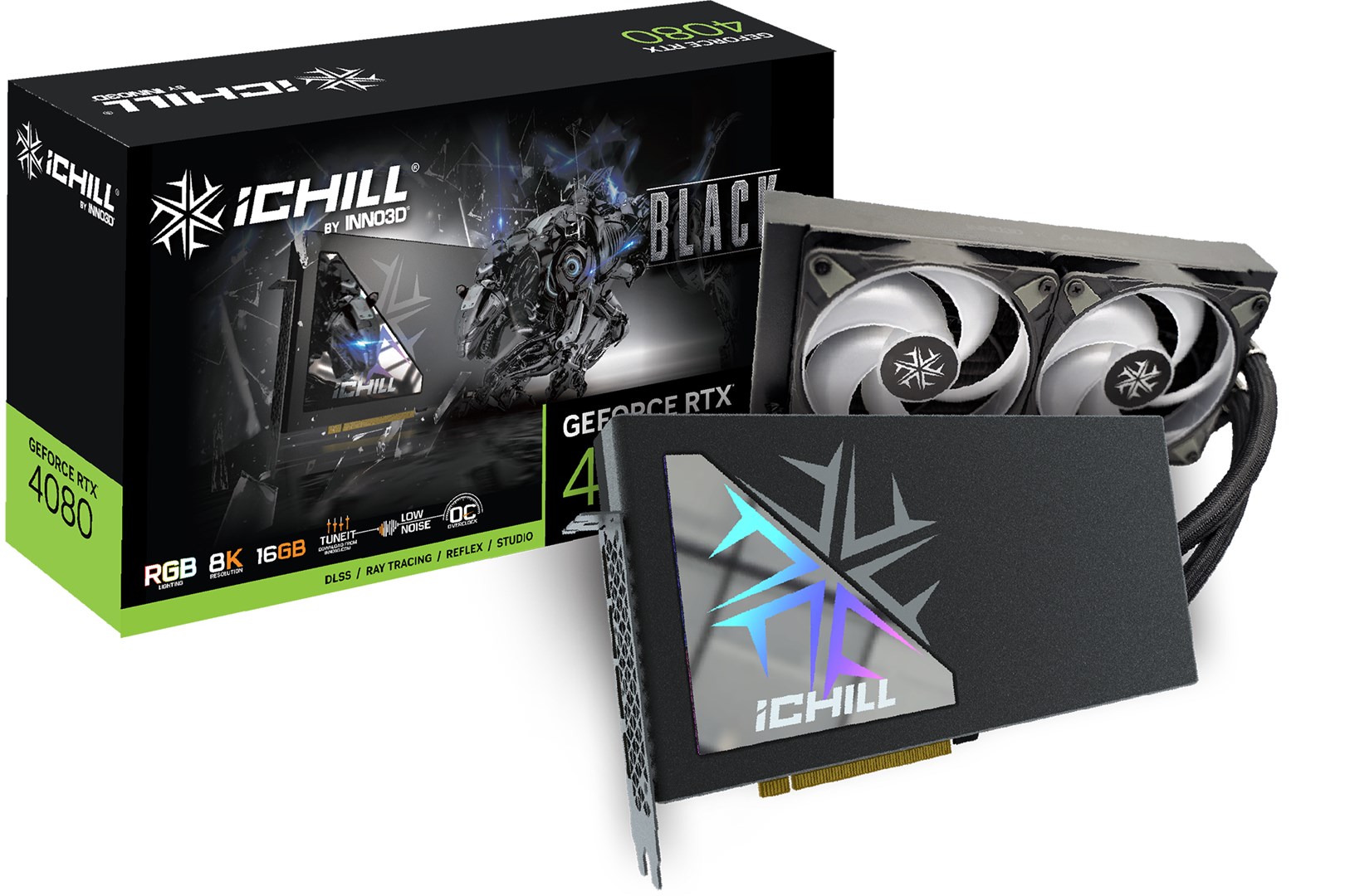 Kartë grafike Inno3D iChill NVIDIA GeForce RTX 4080, 16 GB GDDR6X