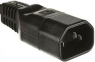 Adapter rryme Microconnect C14PLUG, prizë C14, i zi