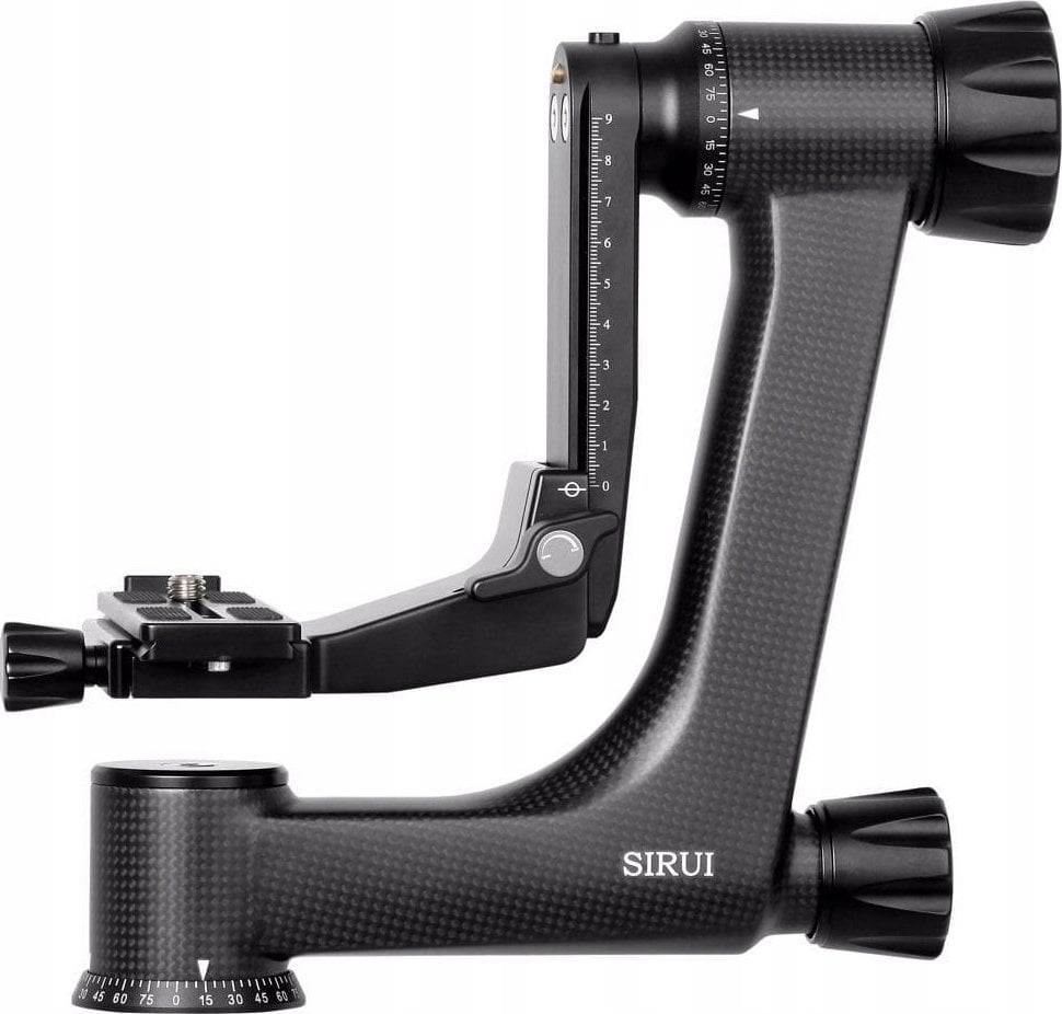 Глава гимбал Sirui PH-30 Carbon, јаглеродни влакна, капацитет 30 kg, црна