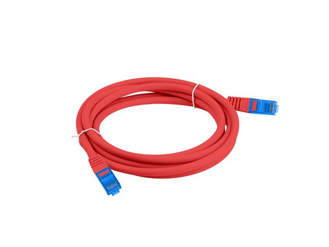 Kabllo rrjeti Lanberg Patchcord Cat.6A FTP, 0.5m, RJ45, e kuqe