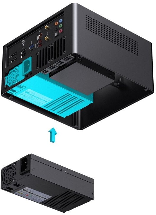 Kuti kompjuterike Jonsbo N10, Mini Tower, Mini ITX, e zezë