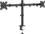 Mbajtës monitori CABLETECH UCH0220, për 2 monitorë 13"-32", rrotullim 360°, i zi mat