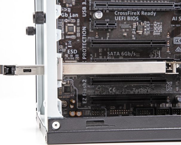 PCI Express картичка Delock, за 1 x SSD M.2 NVMe, заменлива рамка
