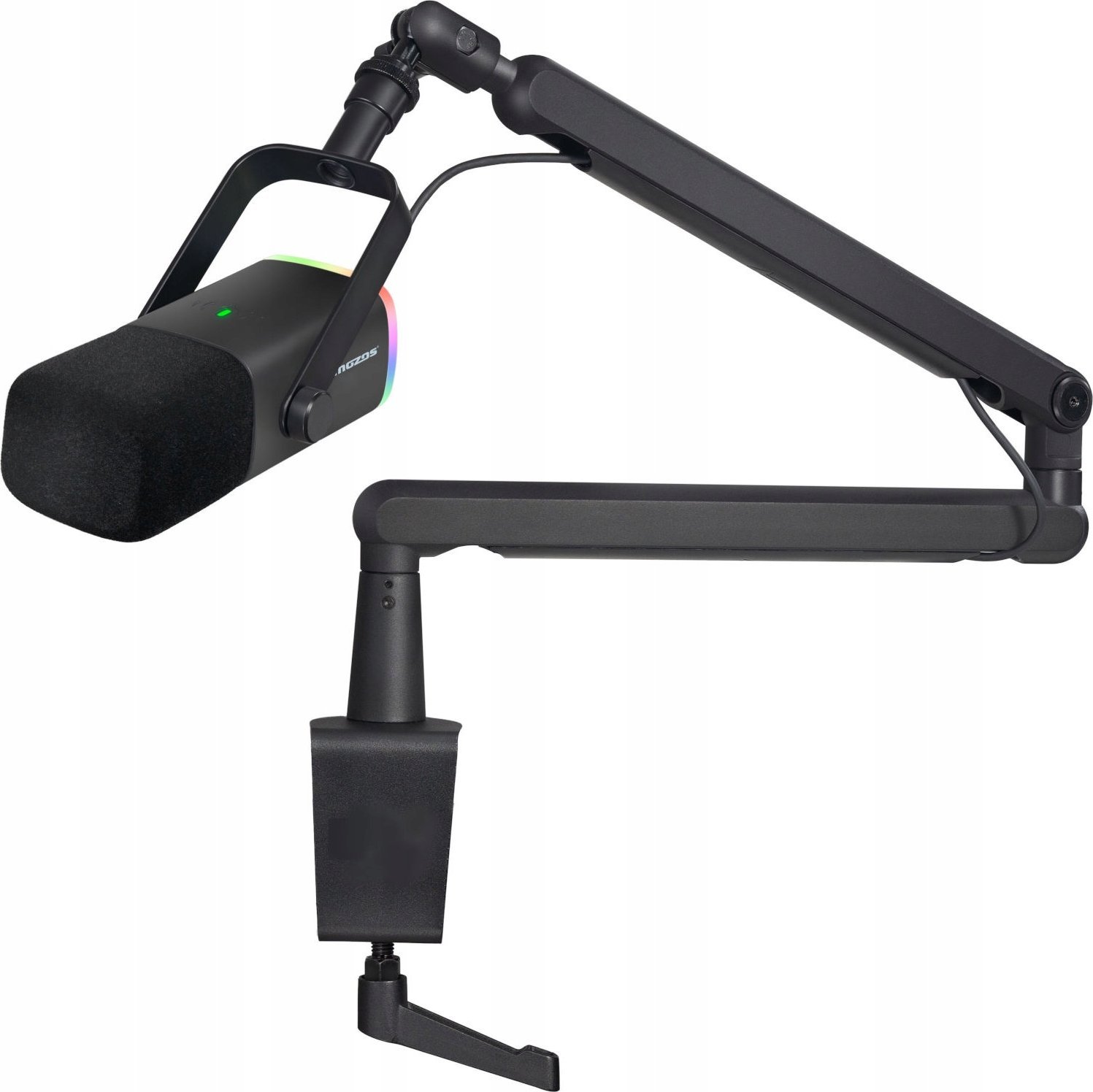 Mikrofon dinamik Mozos TAM8, kardioid, USB C dhe XLR, i zi