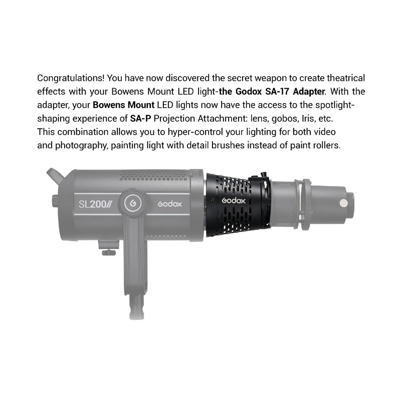 Godox SA-17 Projekcion LED Bowens