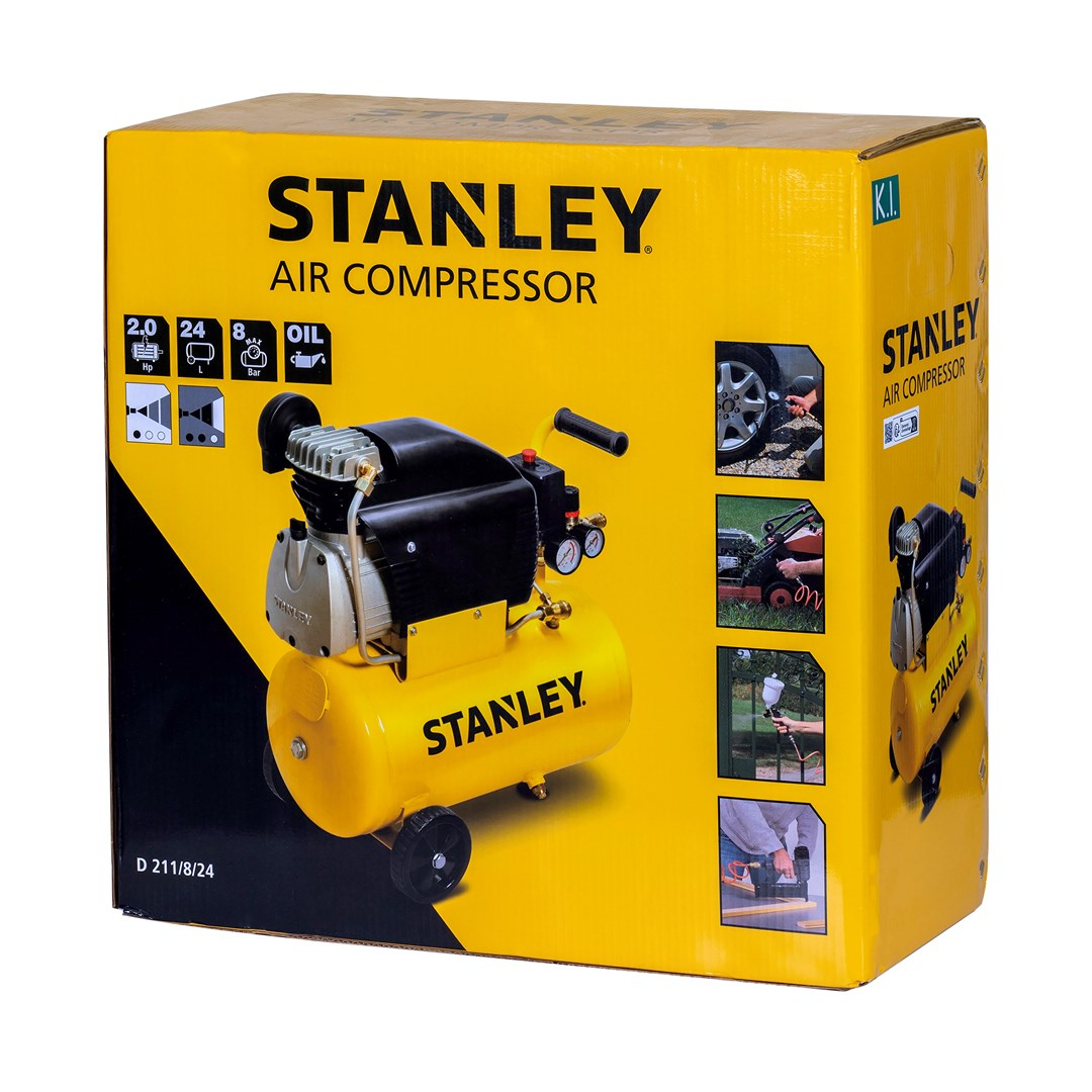 Kompresor ajri Stanley FCCC404STN005, 24L, 8 bar, i verdhë