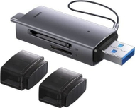 Lexues kartelash Baseus Lite Series WKQX060113, USB A USB C, MicroSD SD TF, gri