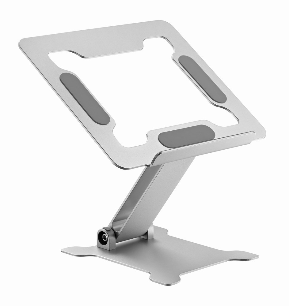 Standi për laptop Gembird, deri 15.6", alumin, ngjyrë argjendi