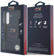 Mbështjellëse Red Bull PU Leather MagSafe për Samsung Galaxy S25 FE, unazë e kuqe, e zezë