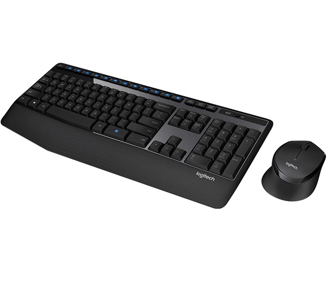 Set tastierë dhe maus Logitech MK345, 2.4 GHz, i zi
