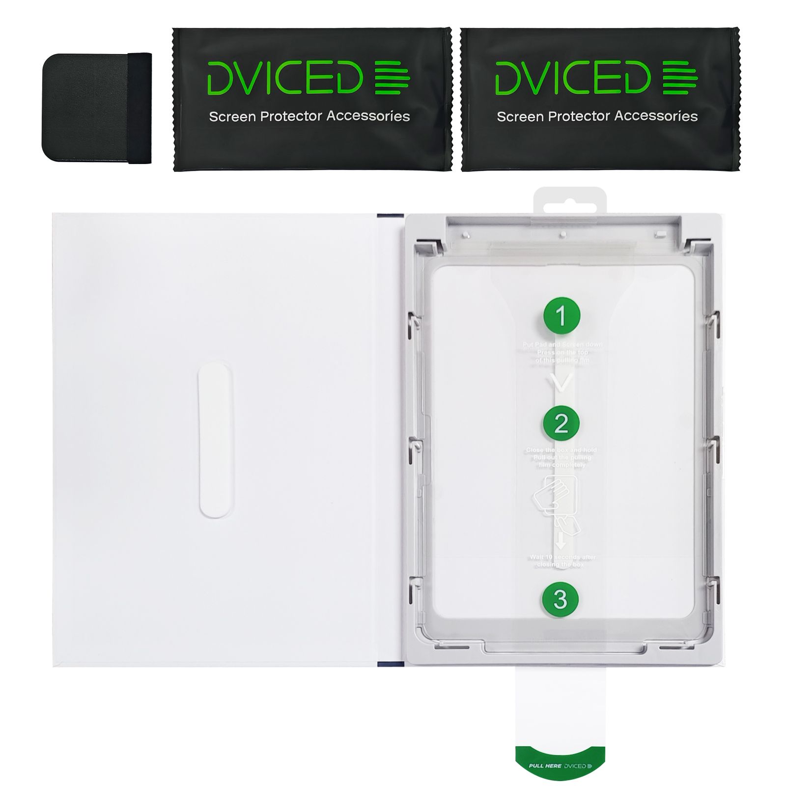 Dviced Tempered Glass Screen Protector For iPad Air 11-Inch With Dust-Free Applicator