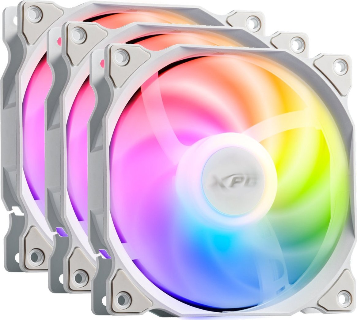 Ventilator kasë XPG VENTO 120 ARGB PWM, 12 cm, set 3 copë, i bardhë