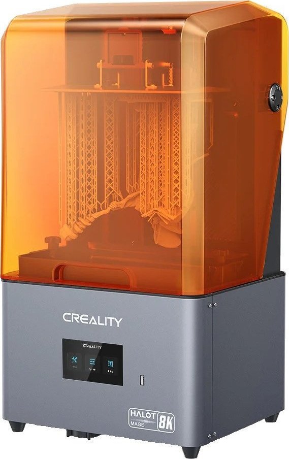 Printer 3D resin Creality Halot Mage, 8K, ekran 10.3", portokalli