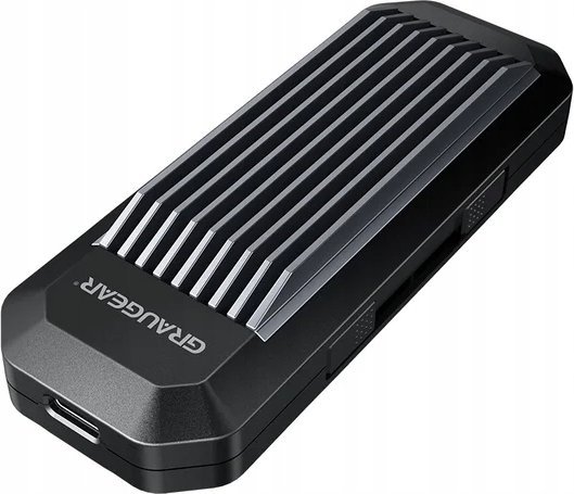 Kuti eksterne SSD Graugear G M202 AC 10G, M.2, USB Type C, e zezë