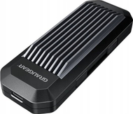 Kuti eksterne SSD Graugear G M202 AC 10G, M.2, USB Type C, e zezë