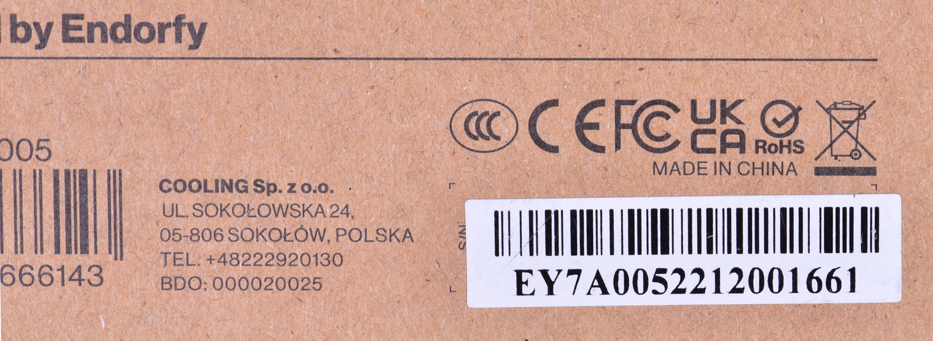 Burim energjie modular ENDORFY Vero L5 Bronze 600W, 24-pin ATX, 600 W