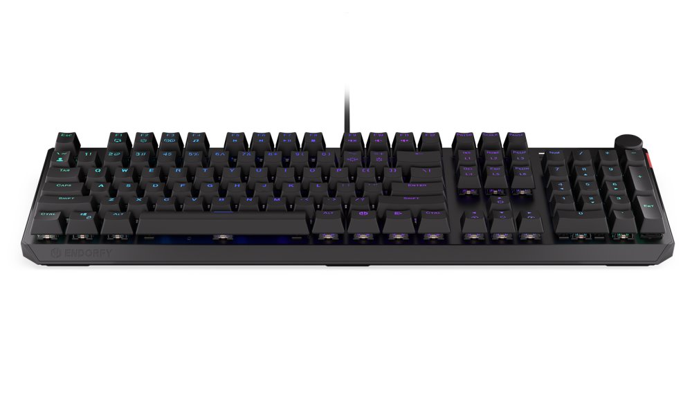 Tastierë Endorfy Thock Kailh Blue, US Layout, e zezë