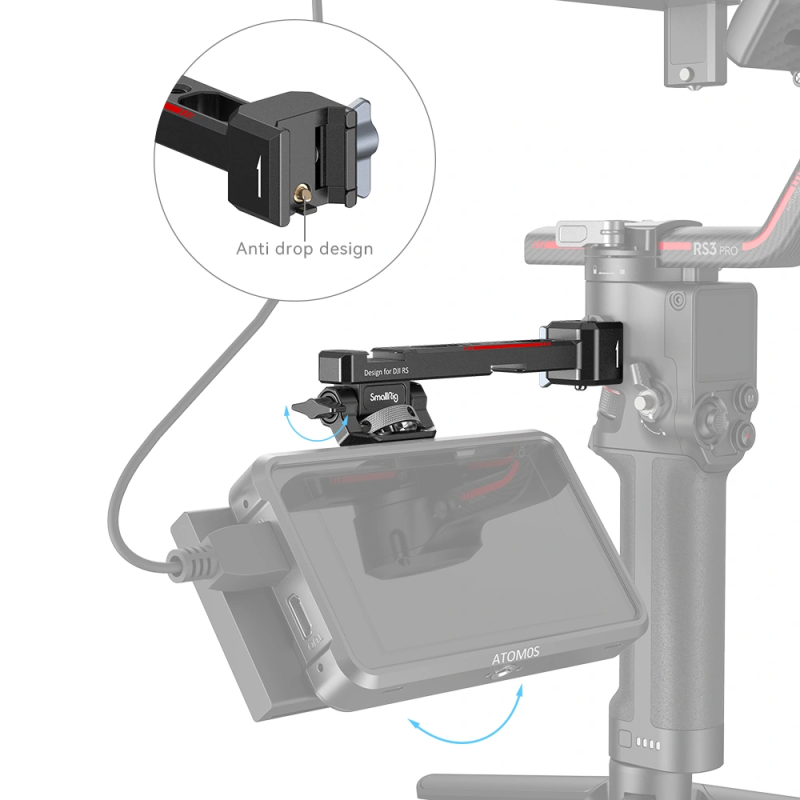 SmallRig Monitor Mount for DJI RS2/RSC2/RS3/RS3 Pro/RS 3 Mini/RS4 Pro
