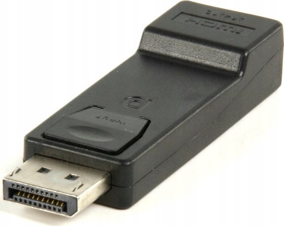 Adaptues DisplayPort në HDMI, DP mashkull në HDMI femër, 1080p, i zi