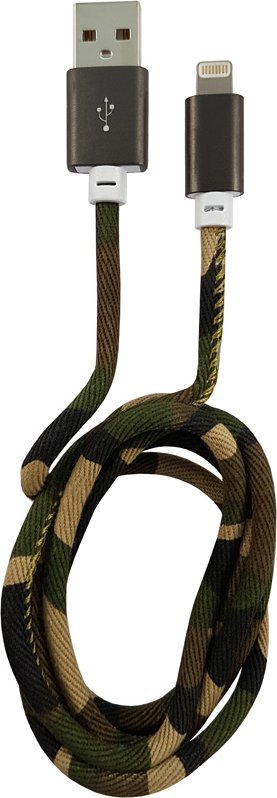 Kabllo USB LC-Power 31331E, USB A në Lightning, 1 m, Camo