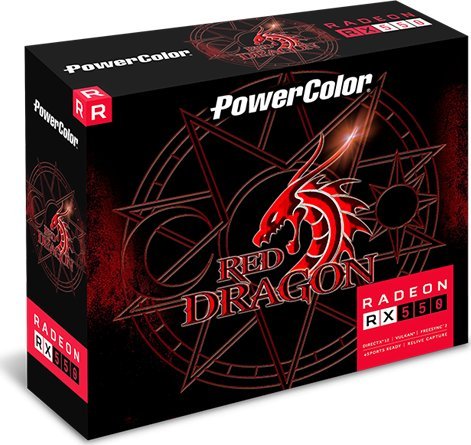 Kartelë grafike Power Color Red Dragon Radeon RX 550 LP 4GB GDDR5