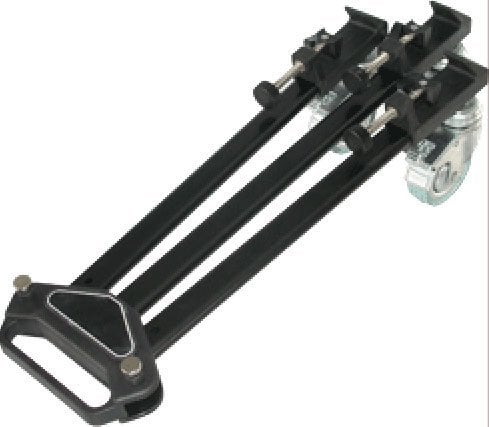 Karrocë trekëmbëshi Walimex Pro WT-600, rrota metalike, palosëse, e zezë