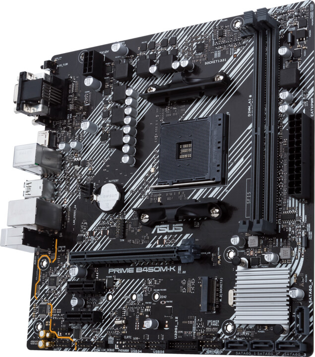 Pllakë amë ASUS PRIME B450M-K II - AMD B450