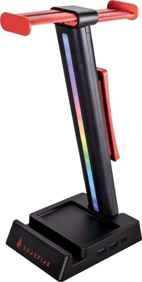 Mbajtëse për kufje Surefire, 2x USB, e zezë