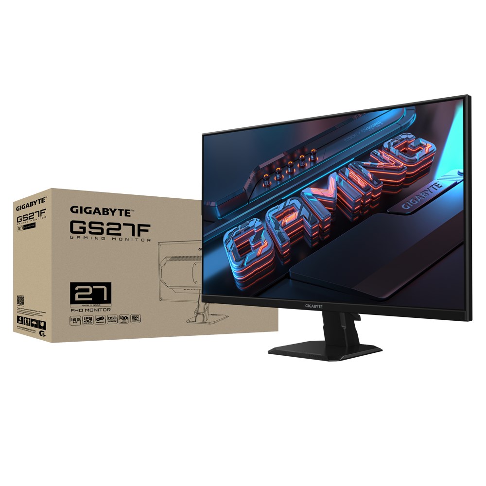 Monitor Gigabyte GS27F computer, 27", 1920 x 1080, 165 Hz, i zi