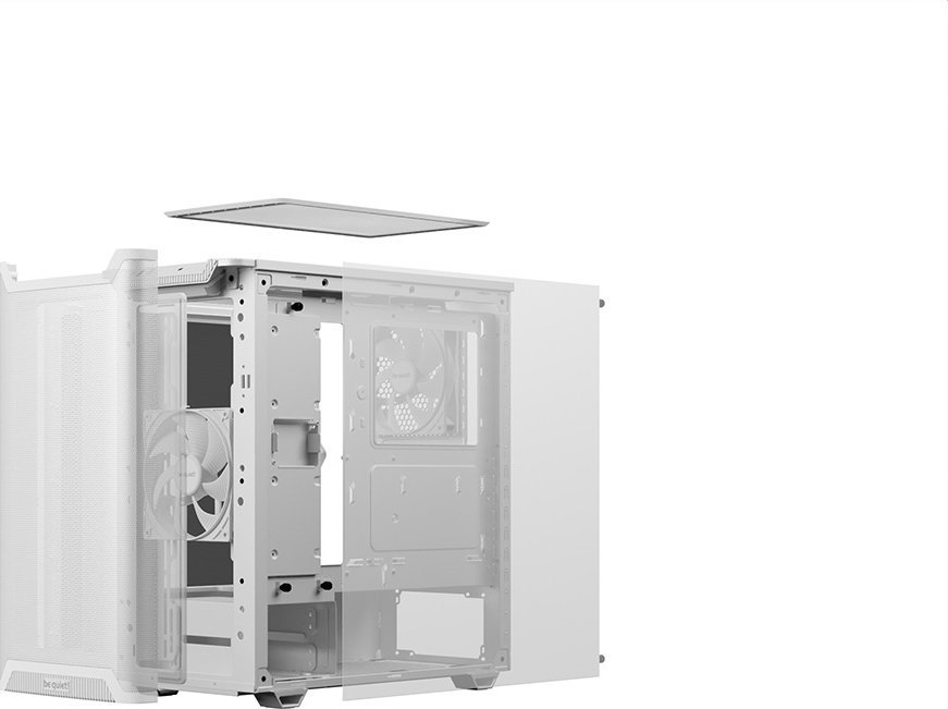 Kasa be quiet! Pure Base 501 Airflow, Midi Tower, ATX, e bardhë